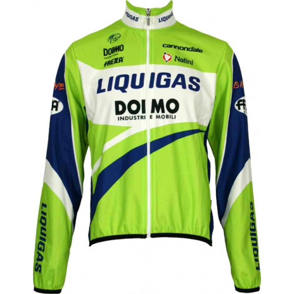 Liquigas 2010 Radsport-Profi-Team Winter Fleece Long Sleeve Jersey