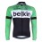 Team Belkin 2014 Green Black Cycling Long Sleeve Jersey